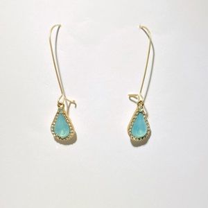 Blue crystal earrings